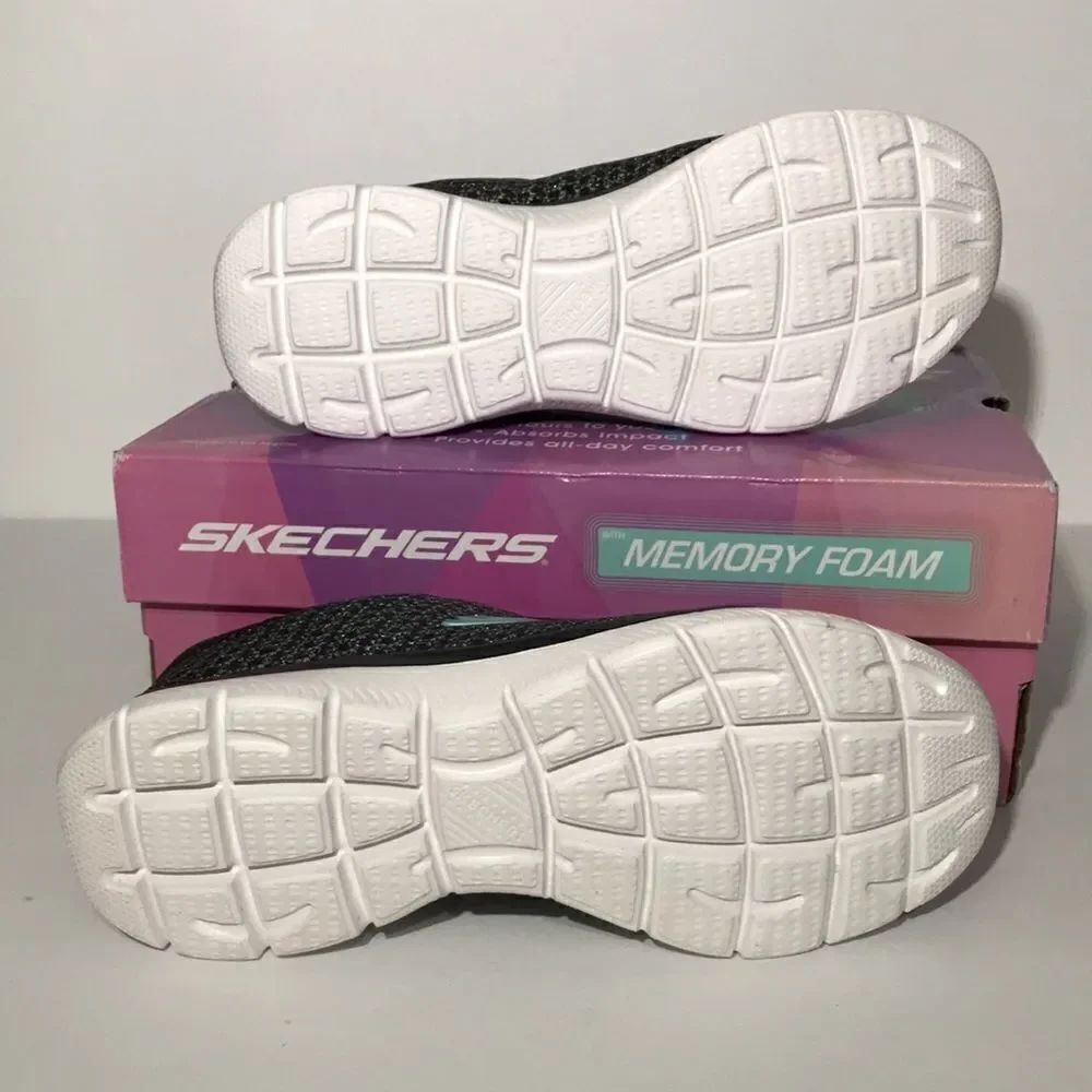 Skechers Summits Glowing Iris Washable Mesh Bungee Sneakers - Picture 8 of 8